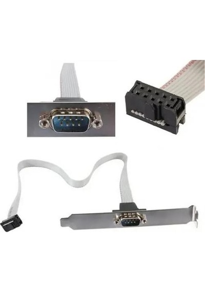 RS232 Serial Com Port DB 9 To 10 Pin PCI Anakart Braket Kablosu