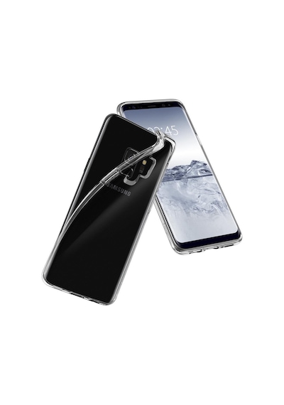 Spigen Galaxy Uyumlu S9 Kılıf Liquid Crystal 4 Tarafı Koruma Crystal Clear