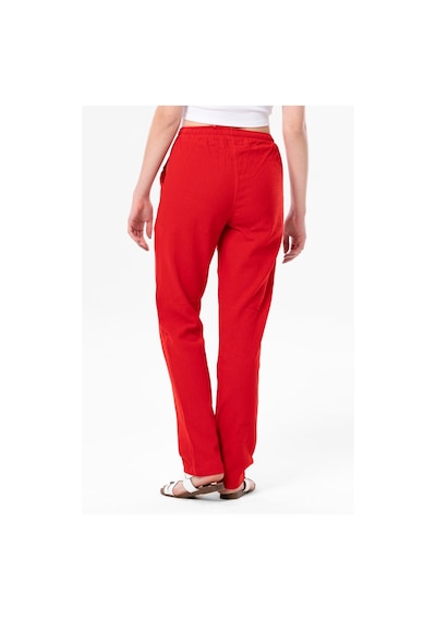 Eliş Şile Bezi Şile Bezi Çift Cepli Unisex Yazlık Pantolon Kırmızı Krmz-kırmızı Kırmızı