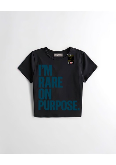 Flood Of Style Siyah Babby Tee Imrareonpurose Özel Tasarım
