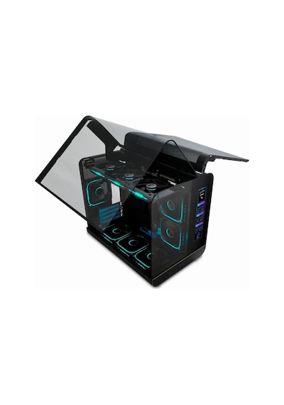 Quadro Qx100 Eagle Usb 3.2 Rgb Atx Mid Tower Siyah Kasa