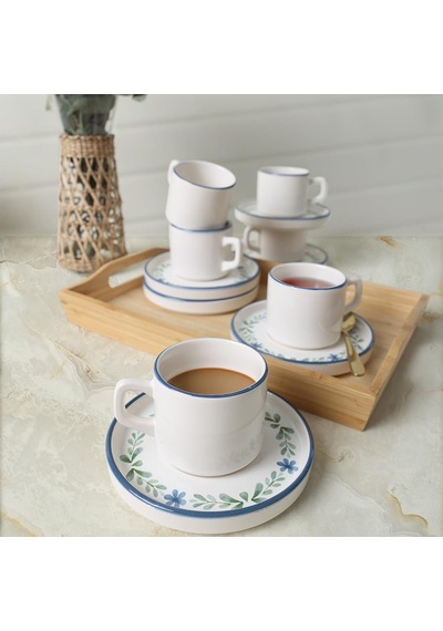 Daphne Stackable Çay Takımı 12 Parça 6 Kişilik 22921-24 çok renkli
