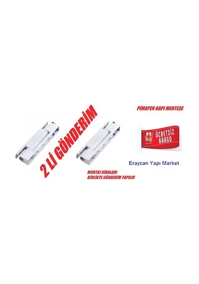 Pimapen Pvc Kapı Menteşesi 2'li Gönderim Beyaz Renk