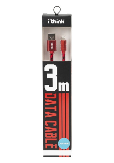 Ithink K30A 3 M Lightning Kablo Kırmızı