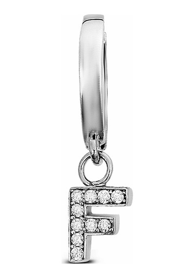 Argentum Concept - F Harfi Sallantılı Gümüş Tek Küpe - K079601