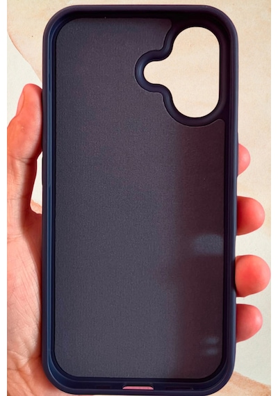 İphone 16 Yıldız Tozu Premium Lacivert Silikon Kılıf
