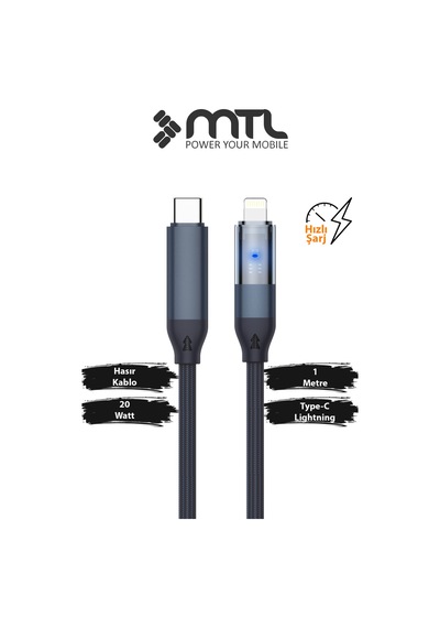 Type-c To Lightning Hızlı Şarj Ve Data Kablosu - 20w Pd Örgülü Mt-a2131