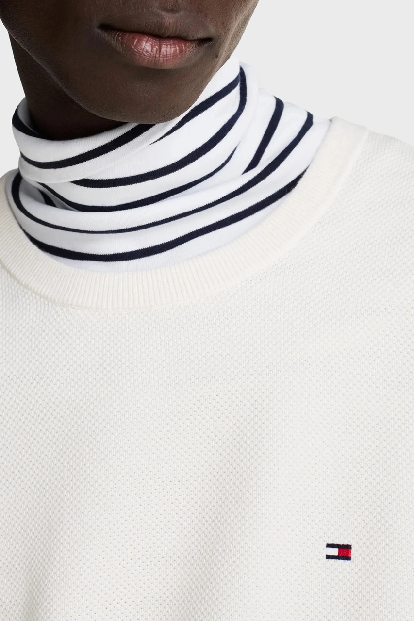Tommy Hilfiger Erkek Kazak Mw0mw36347 Z00 Açık Bej Açık Bej