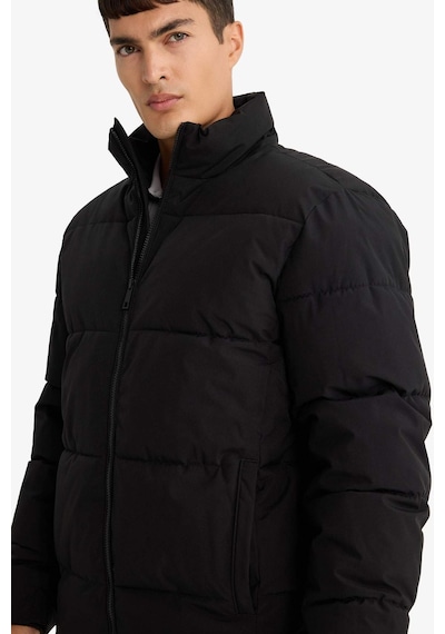 Defacto Su İtici Regular Fit Dik Yaka Fermuarlı Cepli Mont E9991ax25wnbk27 Siyah-bk27
