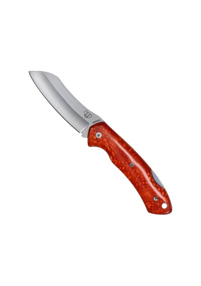 Cudeman 346-jrf Tundra Red Juma Deri Kılıflı Kamp Çakı Kırmızı