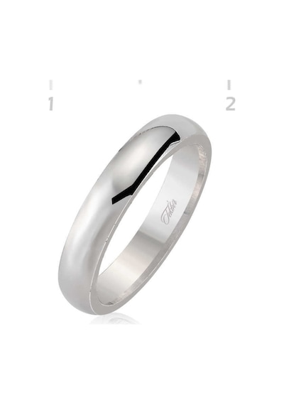 4 Mm Düz Bombeli Gümüş Alyans (505156670)
