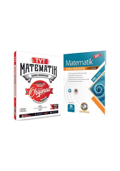 Orijinal Yayınları Tyt Orijinal Matematik Ve Bilgi Sarmal Ayt Matematik Soru Bankası Seti 2 Kitap