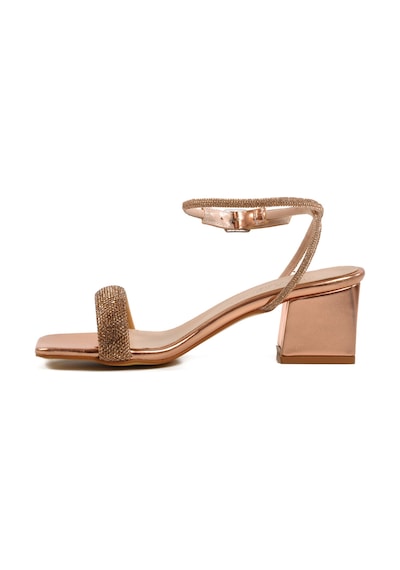 Pierre Cardin Rose Taşlı Bilekten Bantlı Kadın Abiye Ayakkabı Pc-54670 Z Rose Çok Renkli