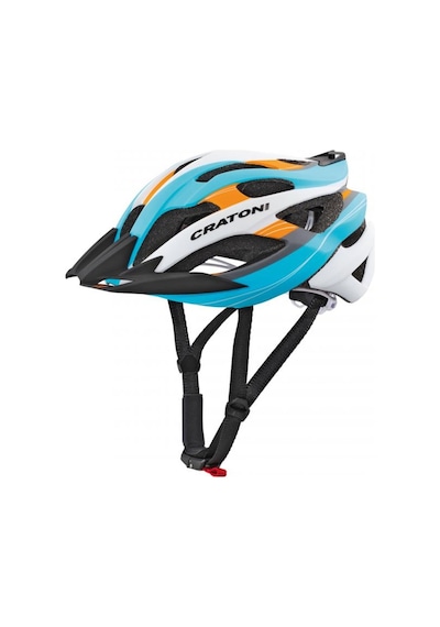 Cratoni Kask Mtb C-Tracer Mat Mavi/Turuncu/Gri S/M (53-56Cm) 220G