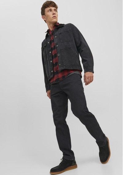 Jack & Jones Erkek Clark Evan 598 Regular Fit Jean 12250059 Black Denim