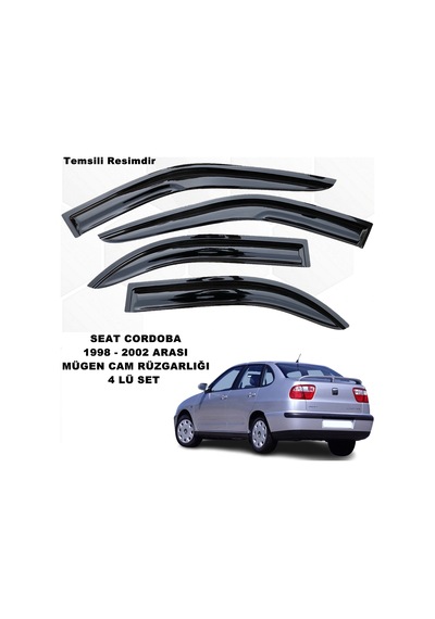 Seat Cordoba Mügen Cam Rüzgarlığı 1998-2002 Arası 4 Lü Set-caraks