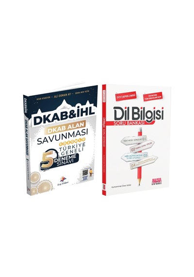 Dizgi 2024 Dkab 5 Li Deneme Ve Akm Dil Bilgisi Soru Bankası Seti 2 Kitap