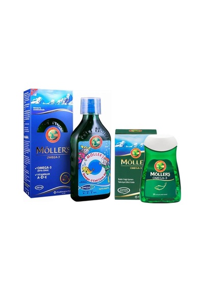 Möllers Omega3 Balık Yağı 250 ML Tutti Furtti + 30 Yumuşak Kapsül