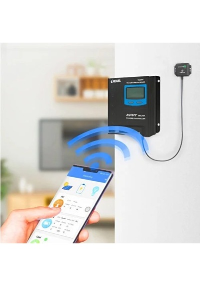 Obus Karavan Mppt Solar Şarj Kontrol Cihazı Hegel Wifi Bağlantılı