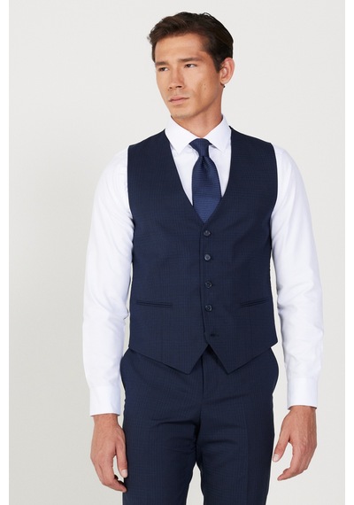 Ac&Co / Altınyıldız Classics Erkek Lacı-sıyah Slim Fit Dar Kesim Kırlangıç Yaka Kareli Yünlü Yelekli Takım Elbise Lacı-sıyah Lacivert - Siyah Ac&Co / Altınyıldız Classics Erkek Lacı-sıyah Slim Fit Dar Kesim Kırlangıç Yaka Kareli Yünlü Yelekli Takım Elbise Lacı-sıyah Lacivert - Siyah