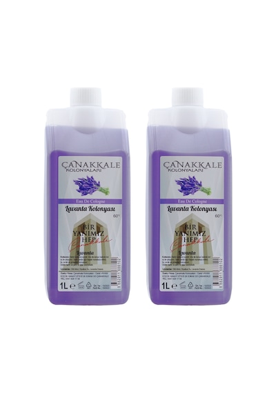 Çanakkale Kolonyaları Lavanta Kolonyası Bidon Korumalı Kapak - Yeni Model 2 x 1 L