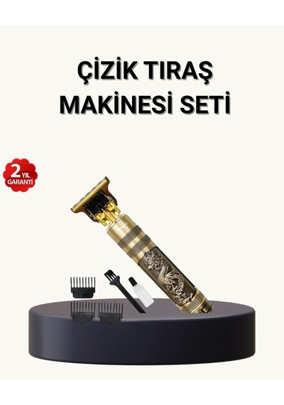 Profesyonel Çizik Tıraş Makinesi T Çelik Bıçaklı, 120 Dakika Şarjlı Kullanım, 3 Başlıklı Diğer