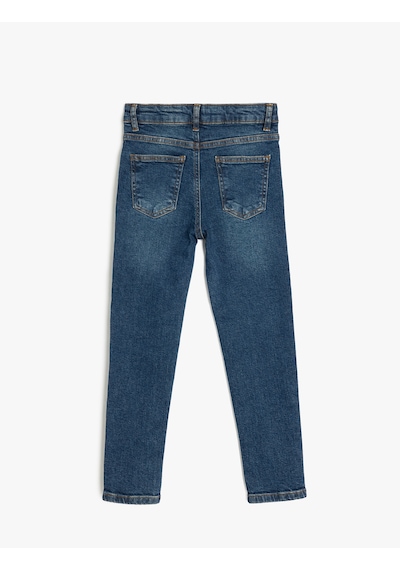 Koton Pamuklu Cep Detaylı Denim Pantolon - Skinny Jean Orta İndigo 5skb40011td Indigo Koton Pamuklu Cep Detaylı Denim Pantolon - Skinny Jean Orta İndigo 5skb40011td Indigo