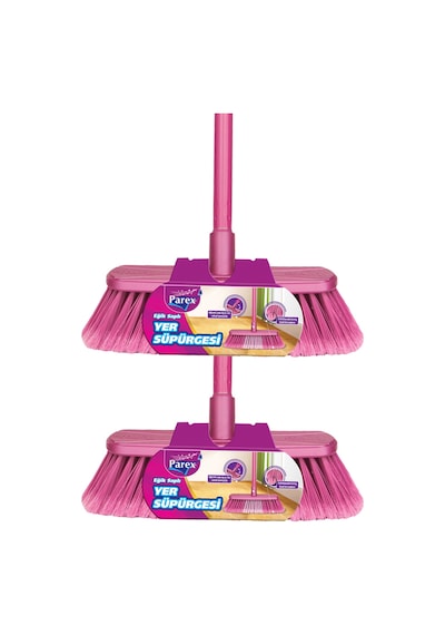 Eğik Sapli Yer Süpürgesi İkili Paket