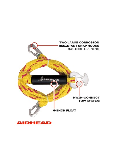 Watersports Self Centering Tow Harness / 2 Rider - 12 Feet Genel