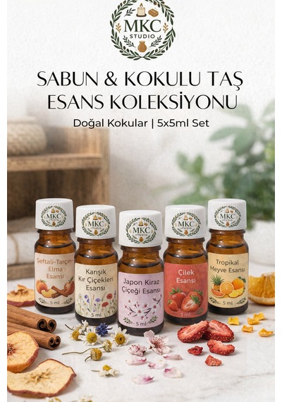 5 5 Ml Sabun Bazı & Kokulu Taş Esansı Kış-kır Çiçeği-japon Kiraz-çilek-tropikal Belgeli Karışık
