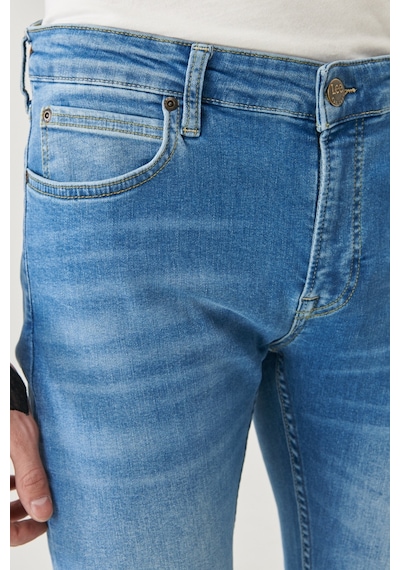 Lee Malone Skinny Fit Normal Bel Denim Esnek Jean Kot Pantolon L736LSTF Mavi