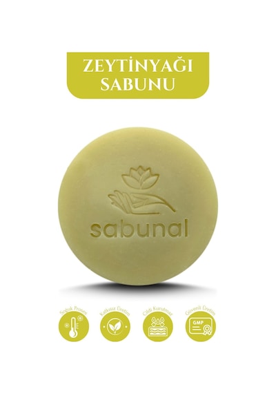 Sabunal Zeytinyağı Sabunu - Soğuk Pres Doğal Sızma Zeytinyağı Hamam Sabunu 100 G