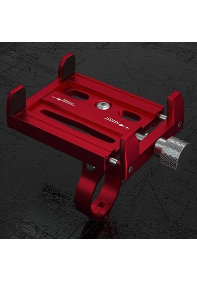 Zhltools Kr01 Bisiklet Motorsiklet Gidon Telefon Tutucu, Metal Vidalı Kırmızı Kırmızı