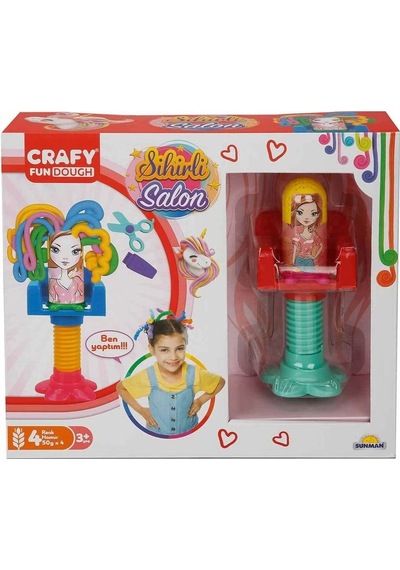 30980 Crafy Sihirli Salon Oyun Hamur Seti 200 G 15 Parça - 15 Parça Çok Renkli