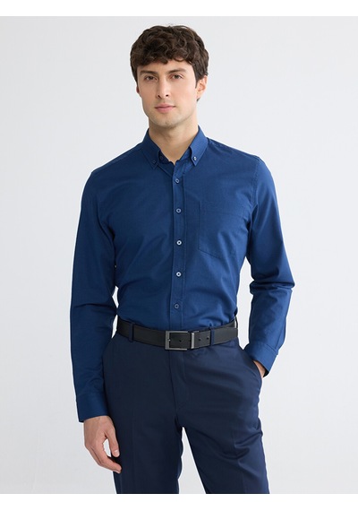 Lcwaıkıkı Classic Lacivert Regular Fit Oxford Erkek Gömlek