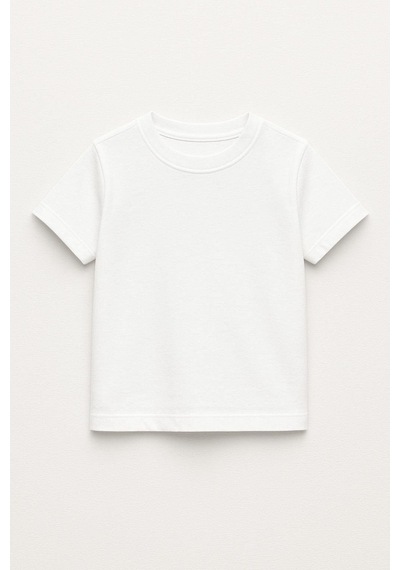 Luess Unisex Çocuk %100 Pamuklu Bisiklet Yaka Basict-shirt 3 Yaş - 7 Yaş Beyaz Luess Unisex Çocuk %100 Pamuklu Bisiklet Yaka Basict-shirt 3 Yaş - 7 Yaş Beyaz