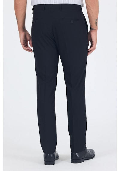 İmza Siyah Esnek Yandan Cepli Slim Fit Classic Pantolon 1003250013 Siyah