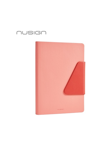 Nusıgn Ens209 A5 Deri Kapaklı Defter 80 G/m² 96 Yaprak Çizgili + Noktalı Pembe