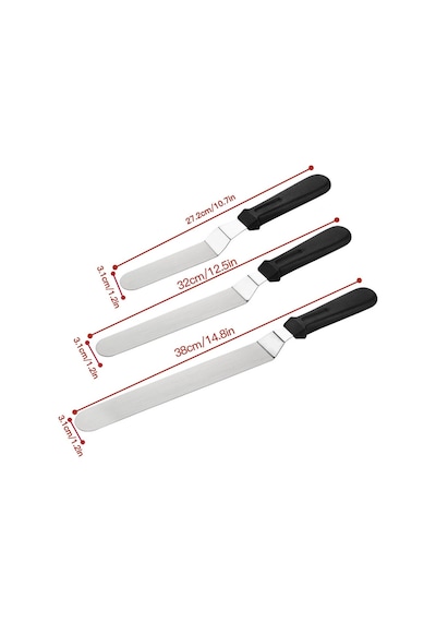 Nar Kalıp Eğik Pasta Sıvama Spatula 25cm