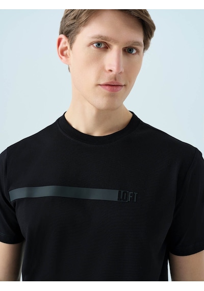 Loft Regular Fit Siyah Erkek T-shirt Lf2039588 Siyah
