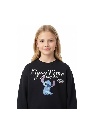 Seabubbles Stitch Çocuk Sweatshirt St09527 Lacivert