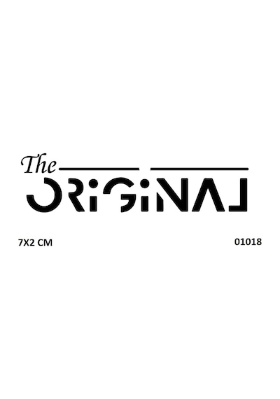 Airbrush Tattoo Original Yazı Sembolü Yapışkanlı Stencil Süsleme Ve Boyama Kalıbı