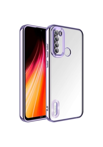 Xiaomi Redmi Note 8 Uyumlu Logo Gösteren Kamera Korumalı Renkli Tasarım Kılıf