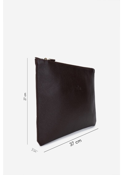 Valmenti Unisex Hakiki Deri Kahverengi El Çantası 1012 2030 Cnt Sk25-26 Kahve Fltr Kahverengi
