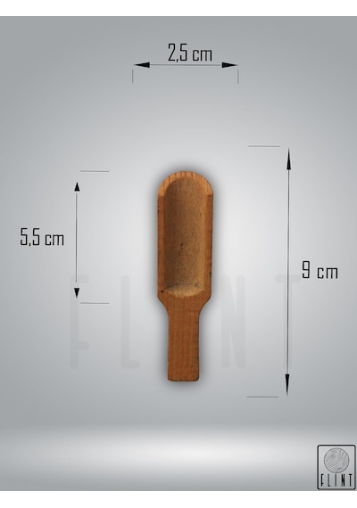 Doğal Ahşap Gürgen Baharat Kaşığı 6'lı Set Mini Ölçü Kaşığı Kahve, Tuz, Şeker, Bal Ve Reçel İçin 9 Cm