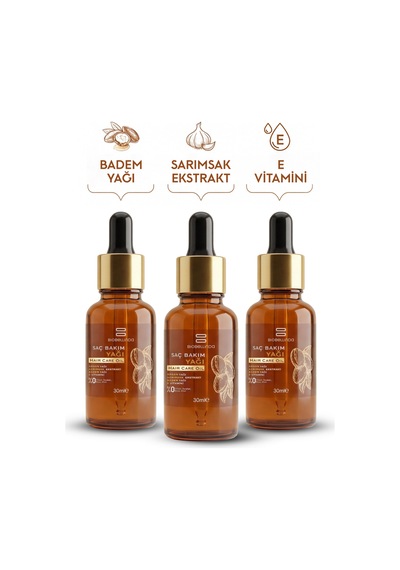 Doğal Bitki Özlü Saç Bakım Yağı 30 Ml 2'li Set