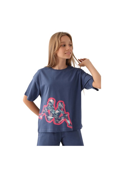 Kappa Kız Çocuk Lacivert T-shirt 341x14w Mavi
