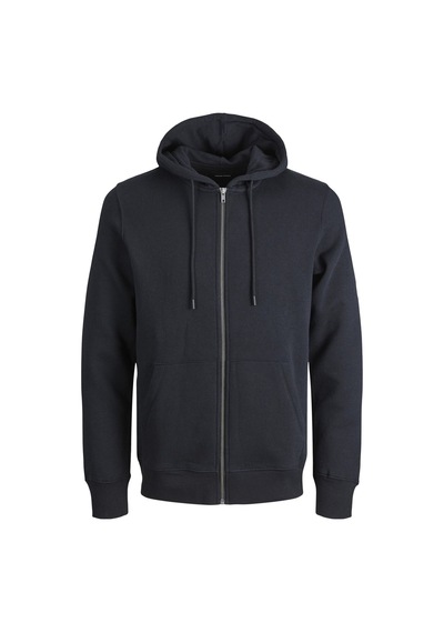 Jack & Jones Plus Büyük Beden Kapüşonlu Üst Reißverschluss Black