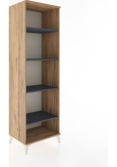 Hyperion Dolap 4 Raflı 60x44x195 Çam-antrasit Çam Hyperion Dolap 4 Raflı 60x44x195 Çam-antrasit Çam