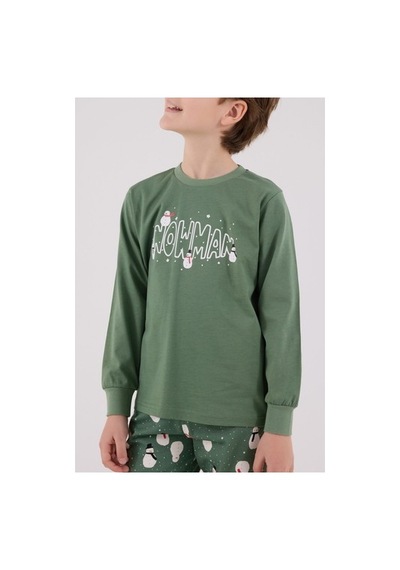 Rolypoly Erkek Çocuk Yeşil Pijama Takımı Yesıl/4-5yas Lacivert